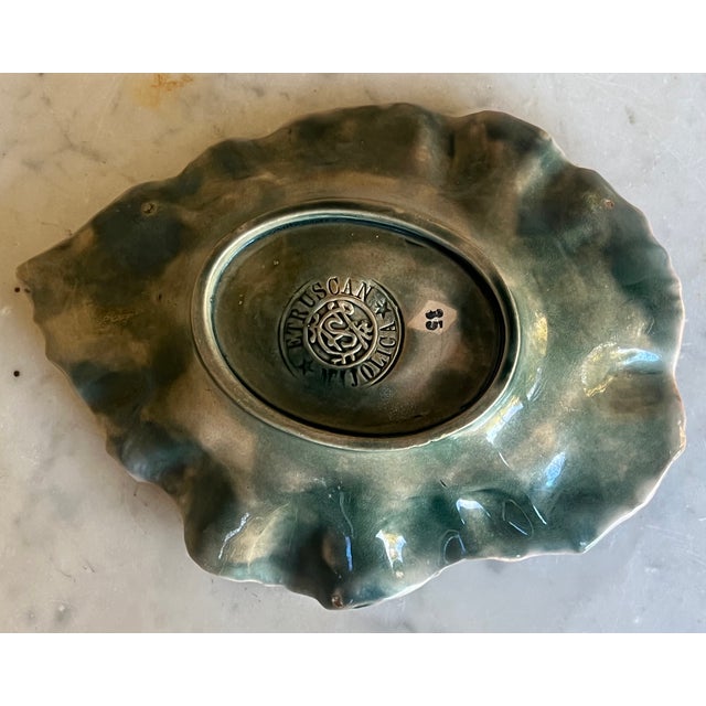 Light Pink Griffin Smith & Hill Etruscan Begonia Leaf Dish, C. 1880's For Sale - Image 8 of 8