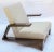 Custom Walnut Mid-Century Style Armchairs in Beige Boucle - a Pair For Sale - Image 9 of 10