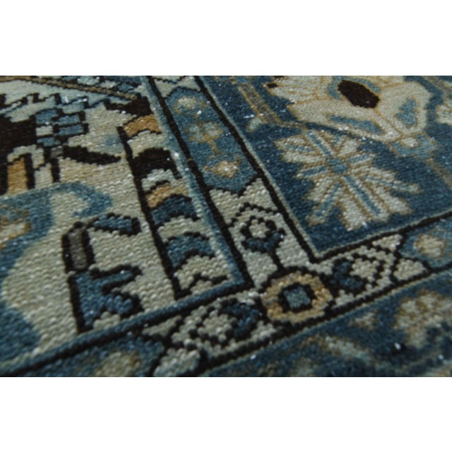 Persian 1970s Vintage Persian Handmade Wool Cotton Light Brown Area Rug For Sale - Image 3 of 11