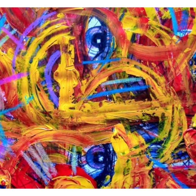 Ara explores fluid, gestural movement in this painting to mimic the rhythms of how ideas form and develop in the human...