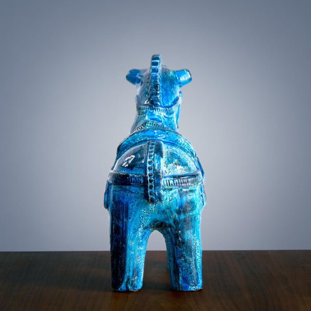 Rimini Blu Horse Sculpture by Aldo Londi for Bitossi, Italy, 1970s For Sale - Image 10 of 18