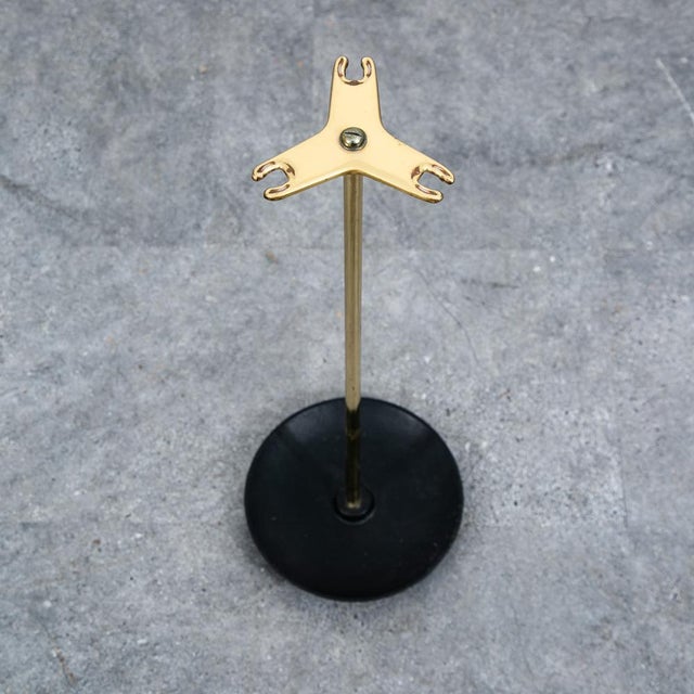 1960s 1960s Mid Century Modern Fireplace Tools Brass Cast Iron Pilgrim Seymour Nelson Metal For Sale - Image 5 of 11