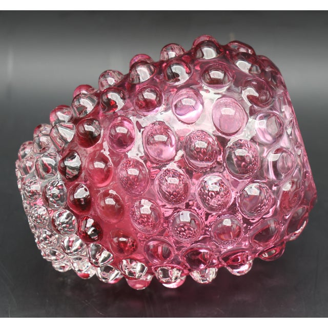 Extraordinary Pink Barovier E Toso Bugnato Vase For Sale - Image 9 of 12
