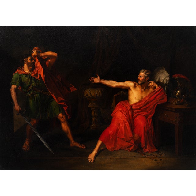 Marius at Minturnae French School, First Half of the 19th Century, After Jean-Germain Drouais For Sale - Image 4 of 4