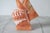 Vintage Hand-Carved Native American Navajo Orange Alabaster Stone Sculpture For Sale - Image 4 of 11