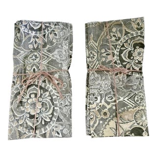 2016 Pottery Barn Jacqueline Euro Pillow Sham Pair For Sale