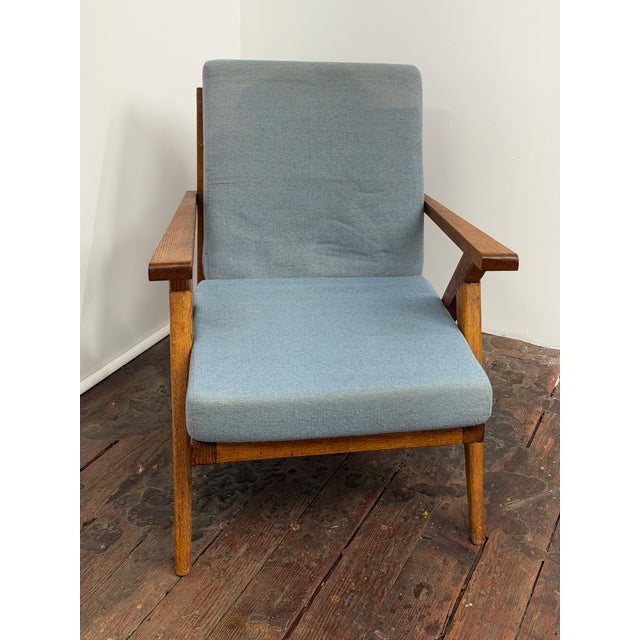 Mid-Century Modern Mid Century Modern Oak Slat Construction Z Chair, Crawford Furniture For Sale - Image 3 of 14