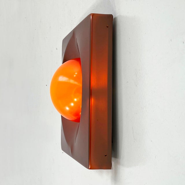 Space Age Bronze Wall Lamp, 1970s For Sale - Image 10 of 10