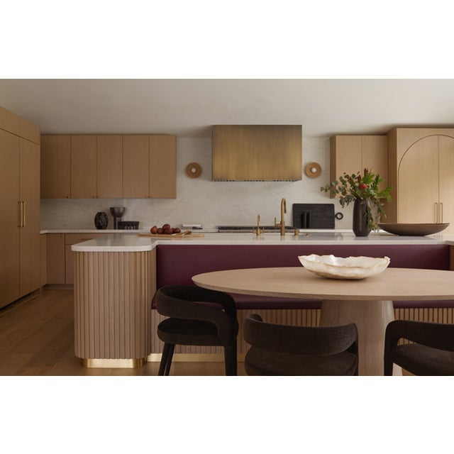 Matthew Izzo Home Jefferson Cerused Oak Oval Pedestal Dining Table For Sale In New York - Image 6 of 10