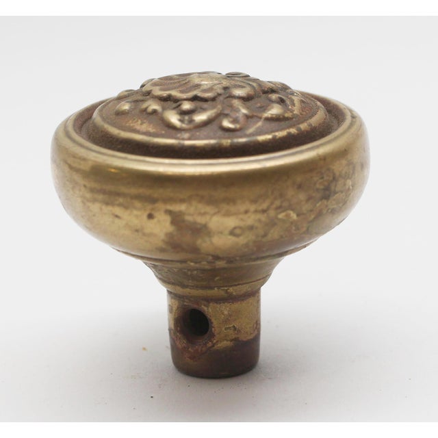 French Louis XIV Brass Fenmore Door Knob For Sale - Image 3 of 4