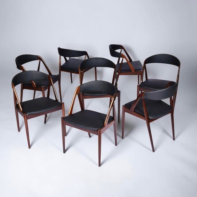 8 Kai Kristiansen #31 Danish Rosewood Dining Chairs For Sale - Image 6 of 17