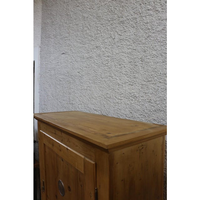 Rustic Antique Bread Cupboard in Spruce For Sale - Image 3 of 13