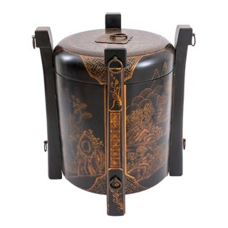 Japanned Cylindrical Vessel For Sale