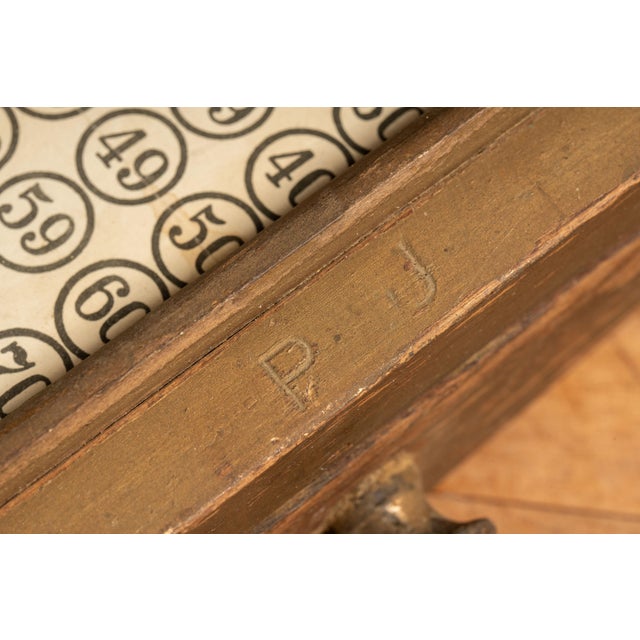 Antique Lotto Checker With Wooden Lotto Drum by Parker Brothers For Sale In Chicago - Image 6 of 9