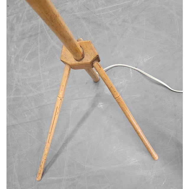 Mid-Century Bamboo and String Floor Lamp, 1960s For Sale - Image 15 of 16