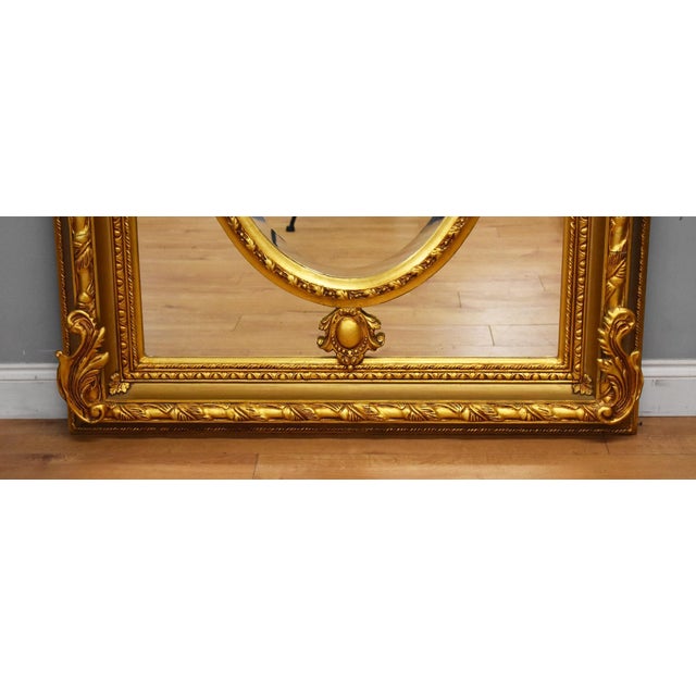 Large Ornate Wall Mirror, 1980 For Sale - Image 6 of 7