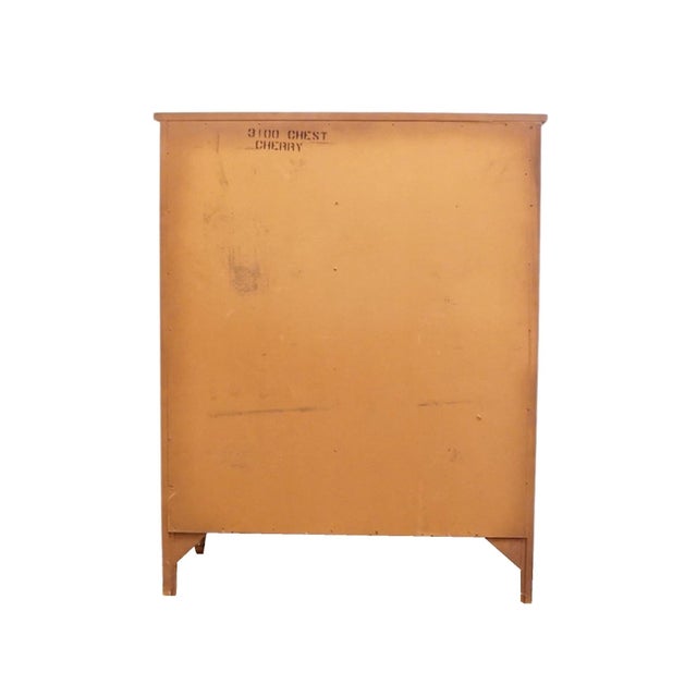 Sherrill Furniture Solid Cherry Italian Neoclassical Tuscan Style 38" Chest of Drawers 3100 For Sale - Image 12 of 14