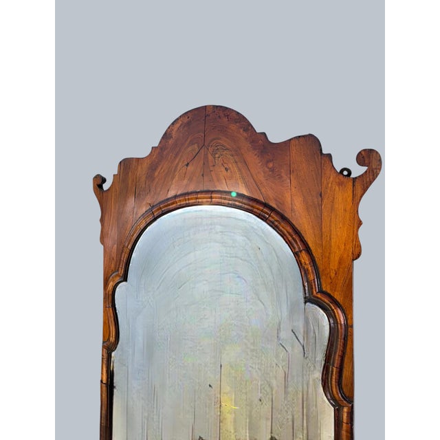 George IV Walnut Framed Wall Mirror For Sale - Image 4 of 6