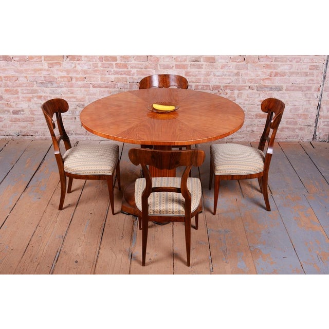 Biedermeier Chairs in Walnut, Czech, 1830s, Set of 4 For Sale - Image 11 of 13