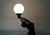 1980s Art Deco Sculptural Figural Globe Table Lamp For Sale - Image 12 of 12