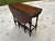 1920s Antique Gateleg Drop Leaf Oval Dining Table With Drawer For Sale - Image 5 of 10