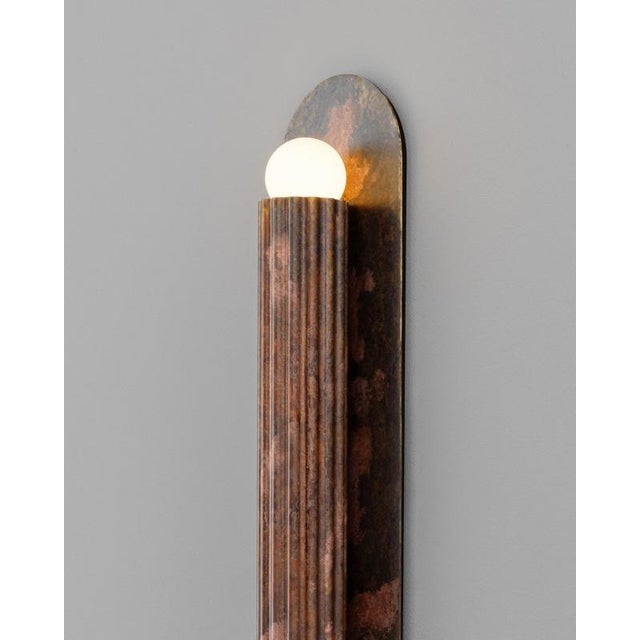 Brown Vesta LG Wall Sconce by Schwung For Sale - Image 8 of 18