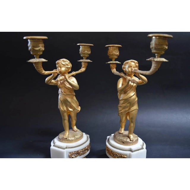 Late 19th Century 19th Century French Clockset For Sale - Image 5 of 10