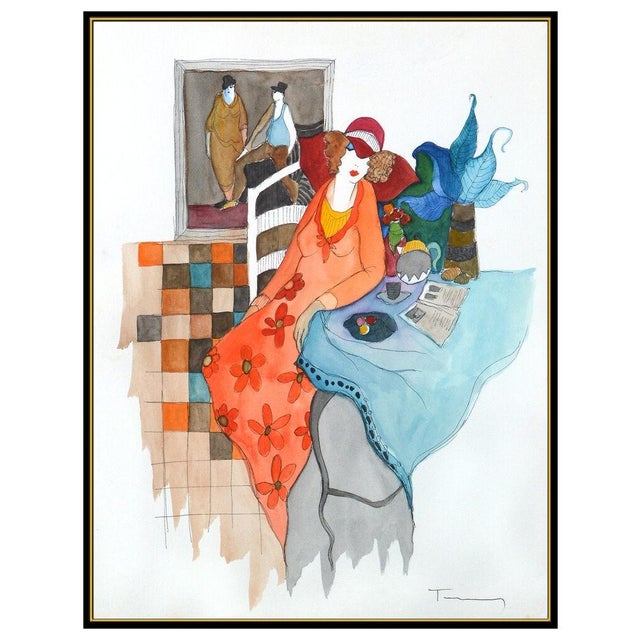 Message us to inquire about custom framing options! (Included for free with every purchase) The artwork here, "Red Hat...