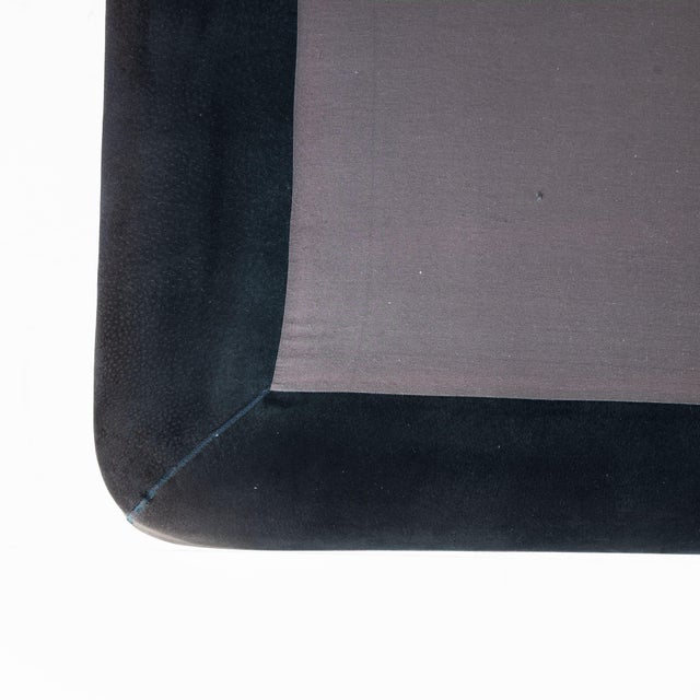 Brown Bed in Inox and Suede, 1970 For Sale - Image 8 of 15