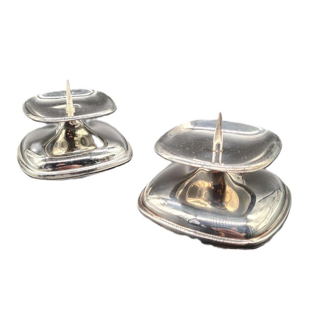 Mid-Century Modern Candlesticks in Chrome-Plated Metal from WMF, 1960s, Set of 2 For Sale - Image 12 of 12