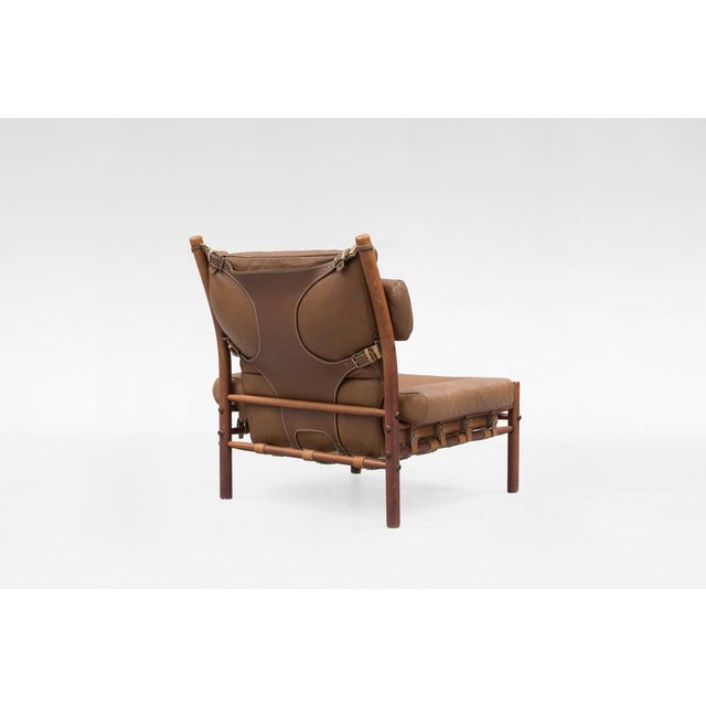 Arne Norell Inca Lounge Chair by Arne Norell for Arne Norell Ab, 1960s For Sale - Image 4 of 6
