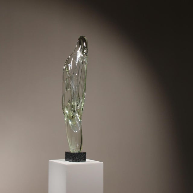 Eastern European Glass Caviersecha Sculpture, 1987 For Sale - Image 12 of 17