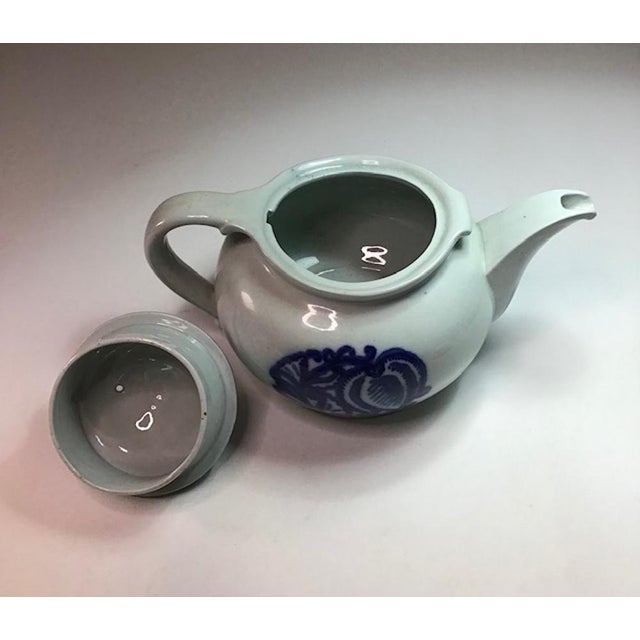 Ceramic Lilyblå Teapot in Ceramic by Wilhelm Kåge for Gustavsberg, 1917 For Sale - Image 7 of 11