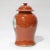 Chinese Pair of Chinese Late 19th - Early 20th Century Jingdezhen Kiln Coral-Red and Gilt “Pine and Crane for Longevity” Covered Jar For Sale - Image 3 of 12