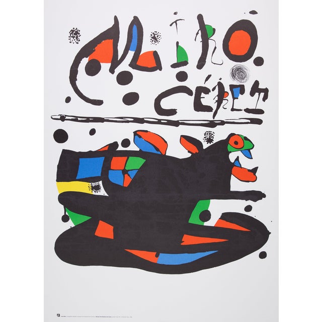 Surrealist Animal Poster after Joan Miro For Sale
