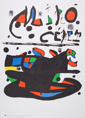 Surrealist Animal Poster after Joan Miro