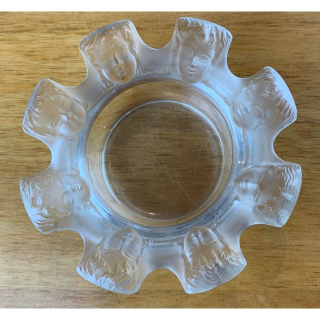 Mid 20th Century Mid 20th Century Vintage Lalique ‘Saint Nicolas' Crystal Ashtray For Sale - Image 5 of 9