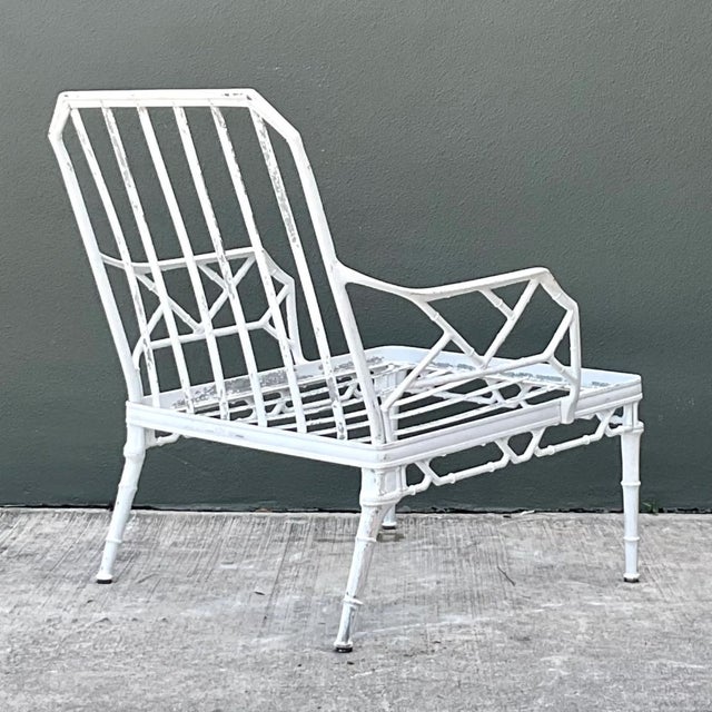 Brown Jordan Vintage Brown Jordan “Calcutta” Metal Patio Lounge Chair For Sale - Image 4 of 12