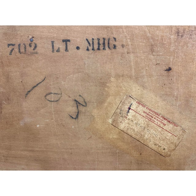 Restored 1940’s Commodes / Chests in Butter Yellow / Antique White For Sale - Image 11 of 12