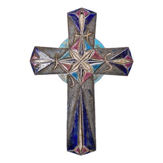 Raku Ceramic Wall Sculpture Crossroads Between the Finite and the Infinite by Stefania Zoppellaro, 2022 For Sale