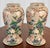 Vintage 16" Chinese Chinoiserie Porcelain Cherry Blossom & Bird Urn - A Pair For Sale - Image 4 of 11