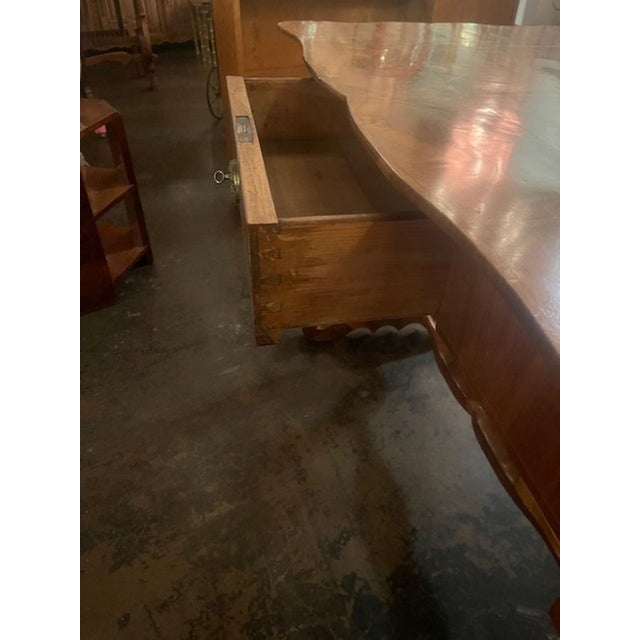 This 19th c. German Walnut Writing Table is a classic handsome piece. It works great in an office or study, but also works...