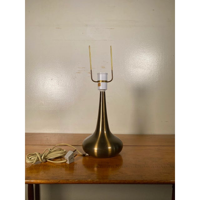 Brass Fog & Morup, Table Lamp, Polished Brass, Denmark, 1960s For Sale - Image 8 of 8