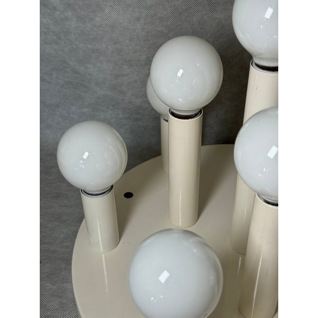 Vintage 8-Light Ceiling Lamp from Sölken Leuchten, Germany, 1970s For Sale - Image 4 of 10