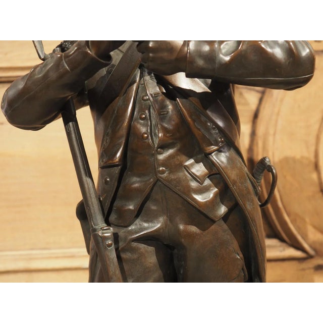 19th Century Pair of 19th Century French Bronze Soldiers, Before and After the Fight, H. Dumaige For Sale - Image 5 of 13