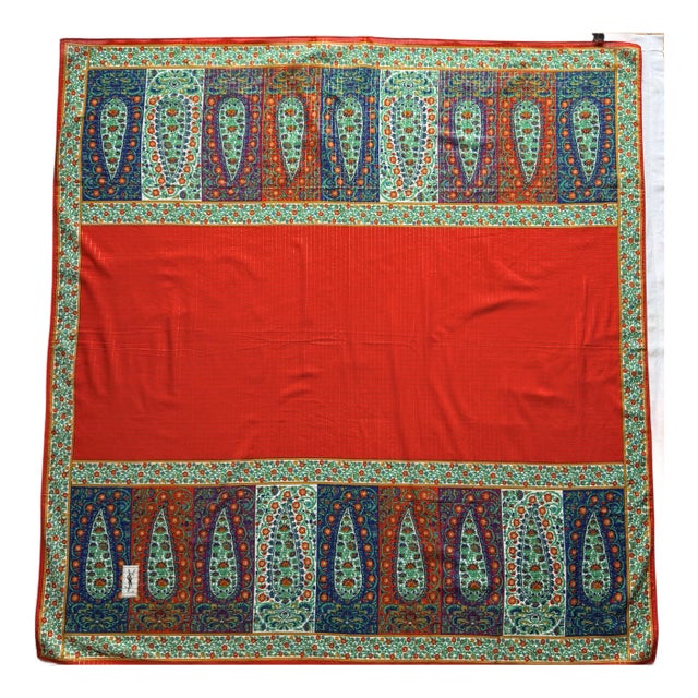 Yves Saint Laurent Large Scarf 1970 For Sale
