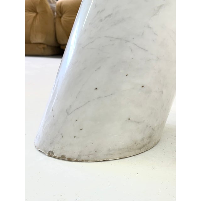 Glass K1000 Coffee Table in Marble attributed to Team Form AG for Ronald Schmitt, 1970s For Sale - Image 7 of 12