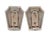 Mid 20th Century Pair of Mid Century Nickel Plated Brass Towel Bar Brackets For Sale - Image 5 of 5
