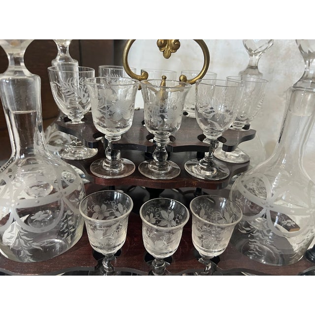 Brown Napoleon III Style Boulle Liqueur Cabinet, 1800s For Sale - Image 8 of 17