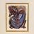 Vintage Mixed Media Painting by School of Paris Artist Henri D Waroquier - Oiseau Bird For Sale - Image 4 of 6